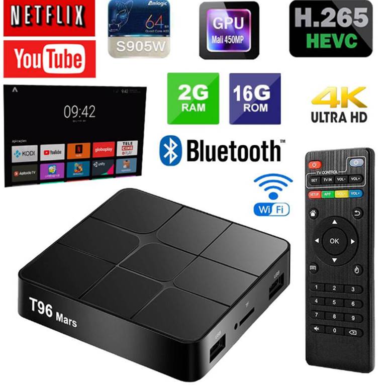 Android TV BOX Thông Minh T96 Mars