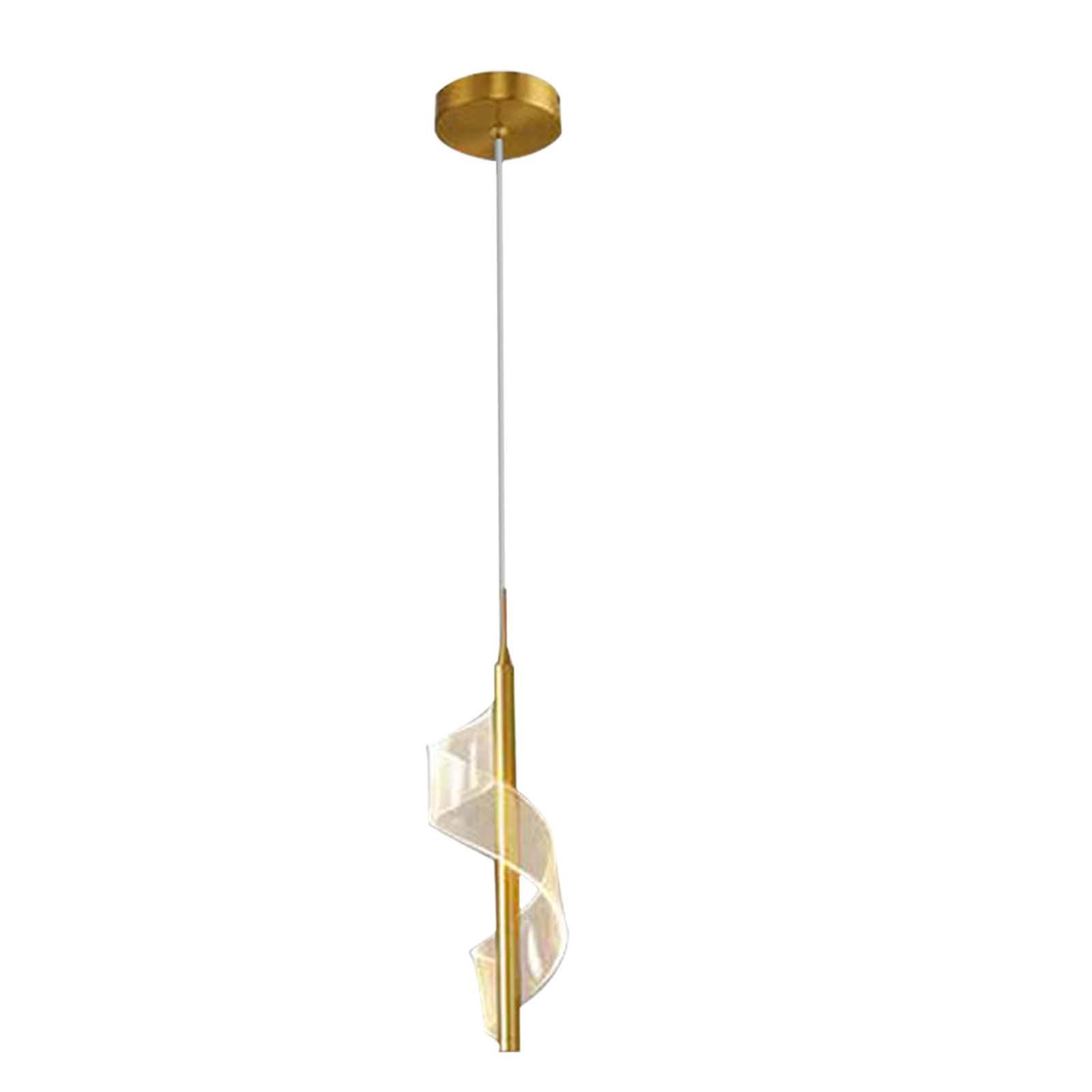 LED Pendant Lights Chandelier Foyer Living Room Spiral Ceiling Light Fixture