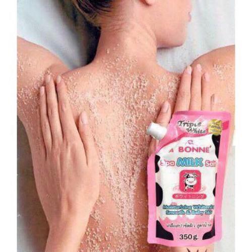 Muối tắm sữa bò tẩy tế bào chết A Bonne' Spa Milk Salt 350g Thái Lan