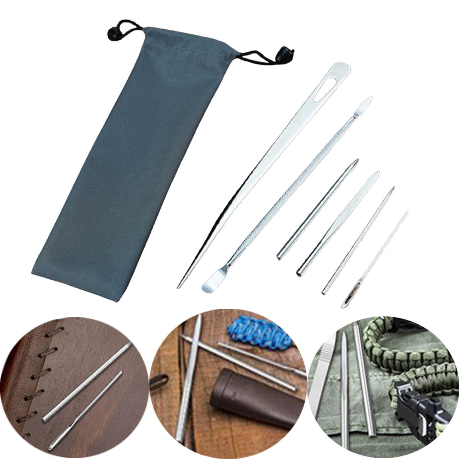 Paracord Multiple Purposes Smoothing Tool Paracord Lacing 6Pcs