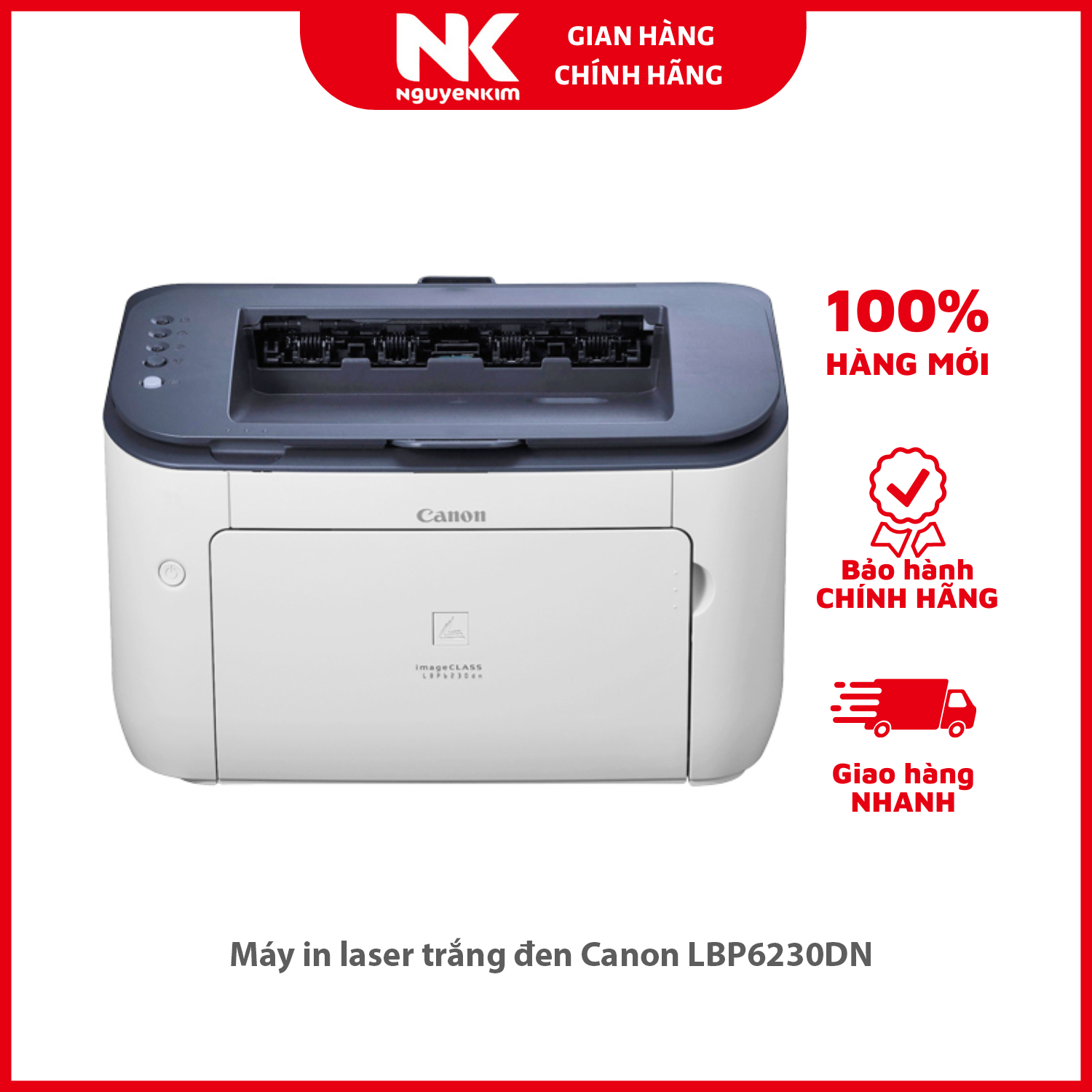 Máy in laser trắng đen Canon LBP6230DN - Hàng Chính Hãng