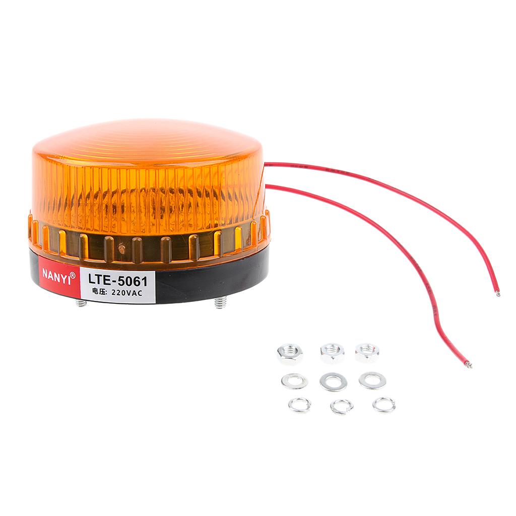 Vàng LED Khẩn Cấp Đèn Cảnh Báo Tín Hiệu Cảnh Báo Đèn Bụi Chống Nước AC220V, Cao Cấp