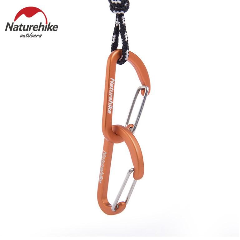 Móc nhôm, móc D siêu nhẹ, đa năng 4cm Naturehike NH15A004-H