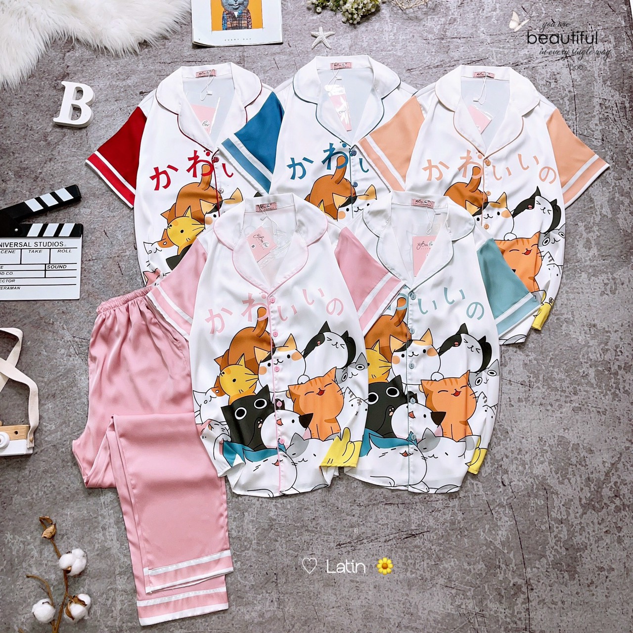 Pijama dài in hình kute