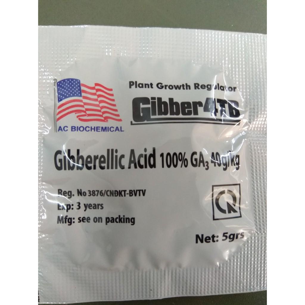Thuốc kích thích sinh trưởng cây trồng Gibber 4TB GA 3- 5 gram
