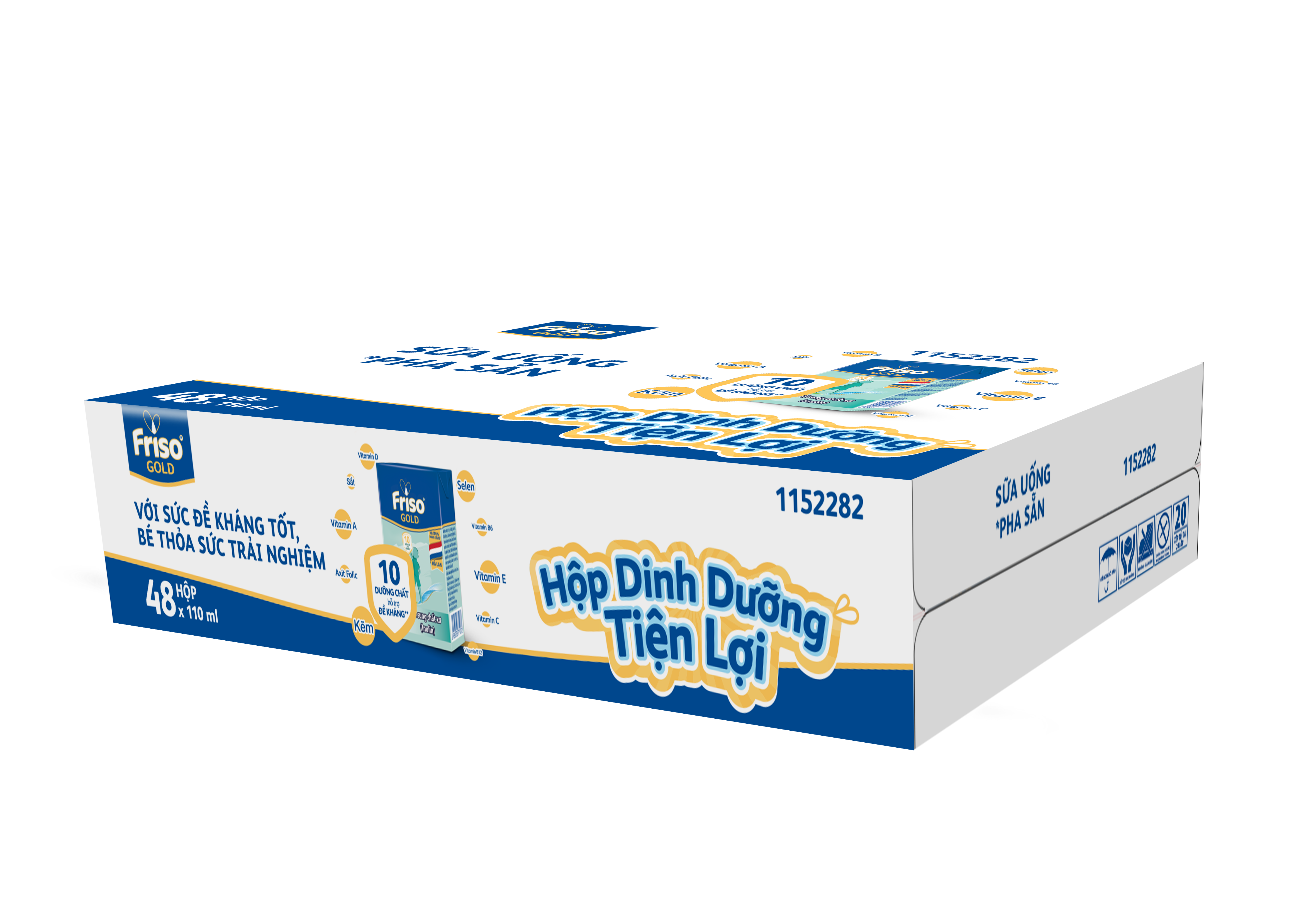 Thùng 48 Hộp Sữa Bột Pha Sẵn Friso Gold Rtd Vani (48 Hộp X 110ml)