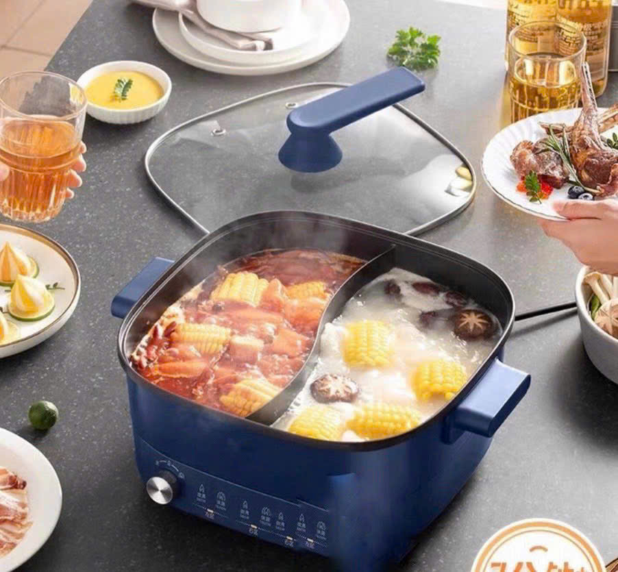 Nồi lẩu điện hai ngăn Midea MC-HGC303012 hàng chính hãng