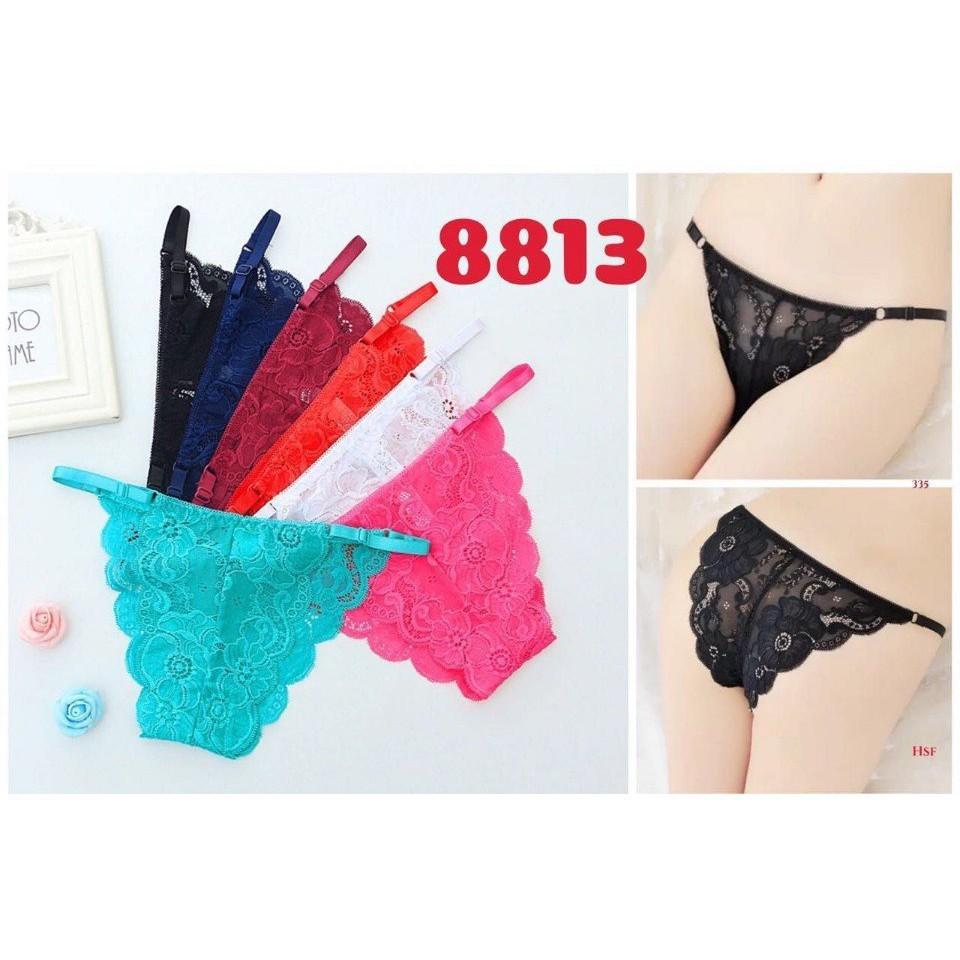 Quần lót nữ ren siêu sexy 8813 (có điều chỉnh dây)