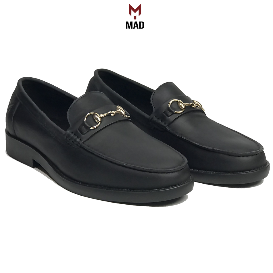 Giày lười tây công sở nam Horsebit Loafer MAD da bò cao cấp thời trang giá rẻ uy tín