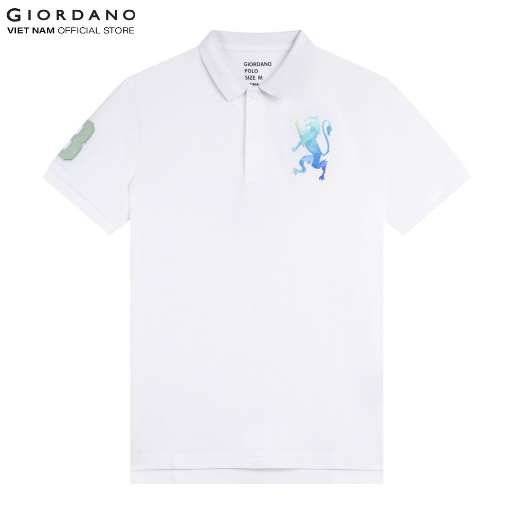 Áo Polo Nam Sư Tử 3D Lion Giordano 01011222