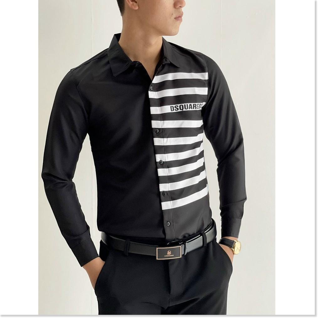 SƠ MI NAM KẺ SỌC 2 MÀU