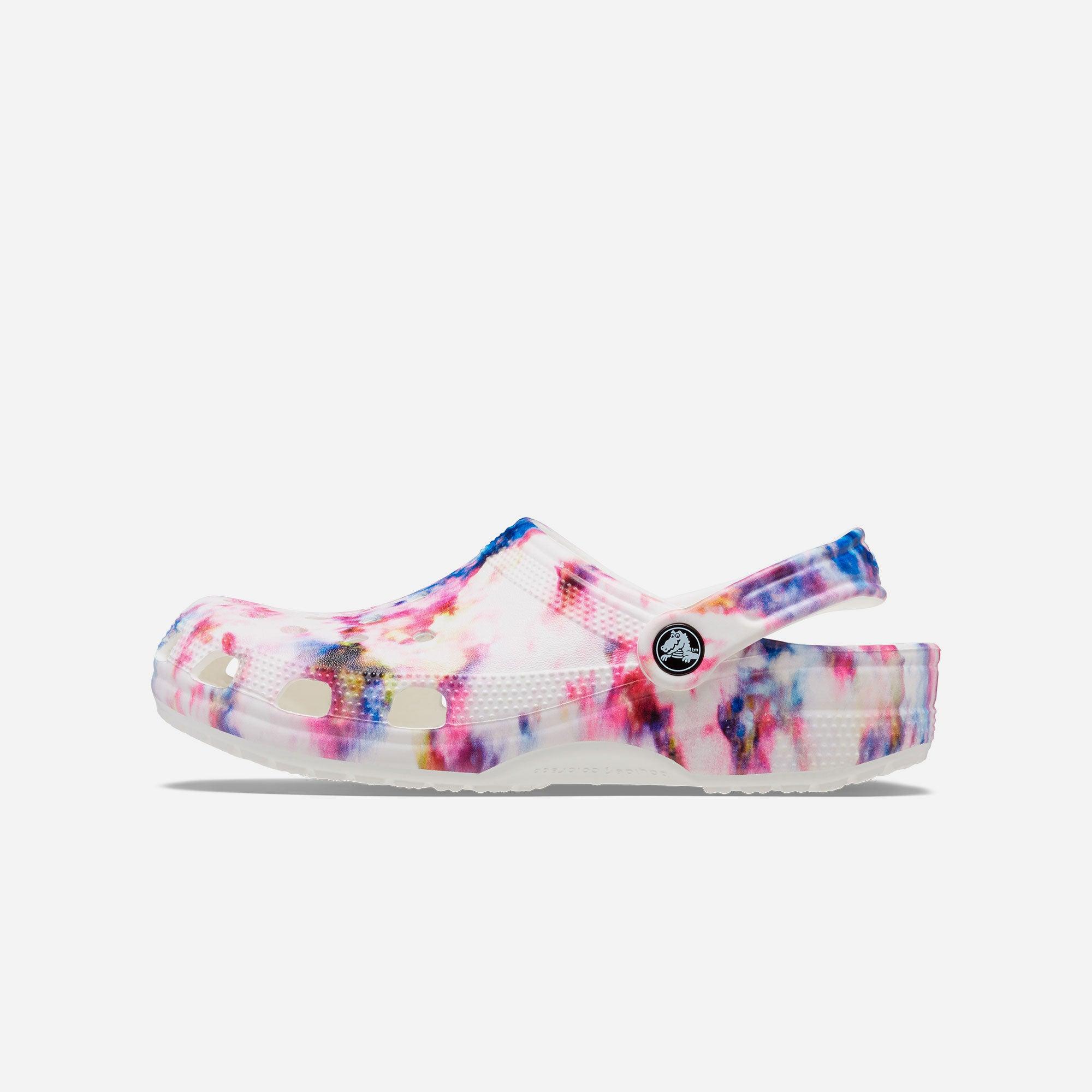 Giày nhựa unisex Crocs Classic Clog Tie Dye Graphic - 205453-6TS