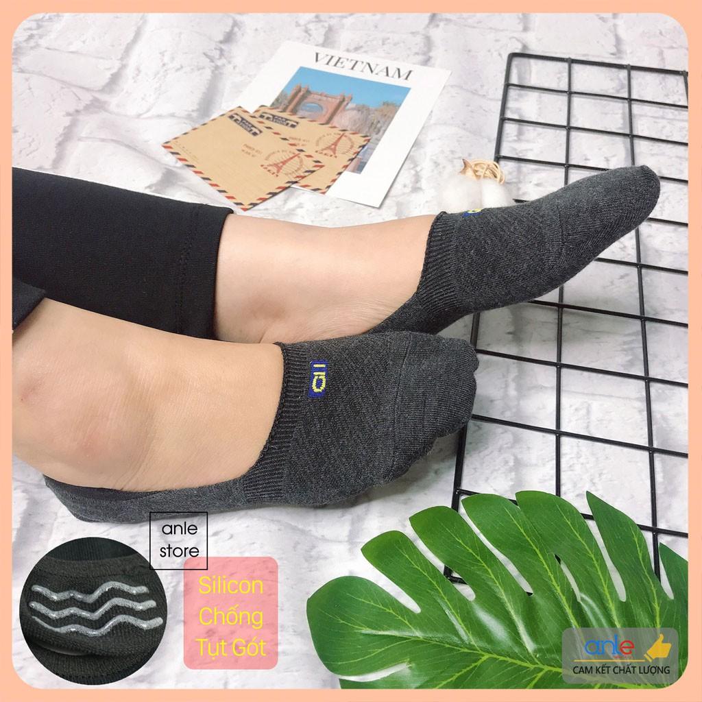 Tất lười nam Vớ hài Cotton gót Silicon chống tụt tối đa khử mùi thấm hút mồ hôi hàng xuất Nhật - Anle Store
