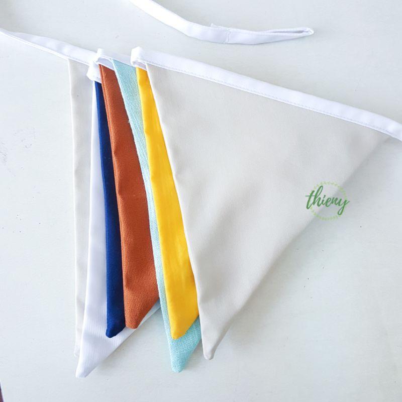 Dây cờ tam giác vải phong cách Scandinavi, dài 2,2m trang trí Decor Sinh nhật - Flag Garland