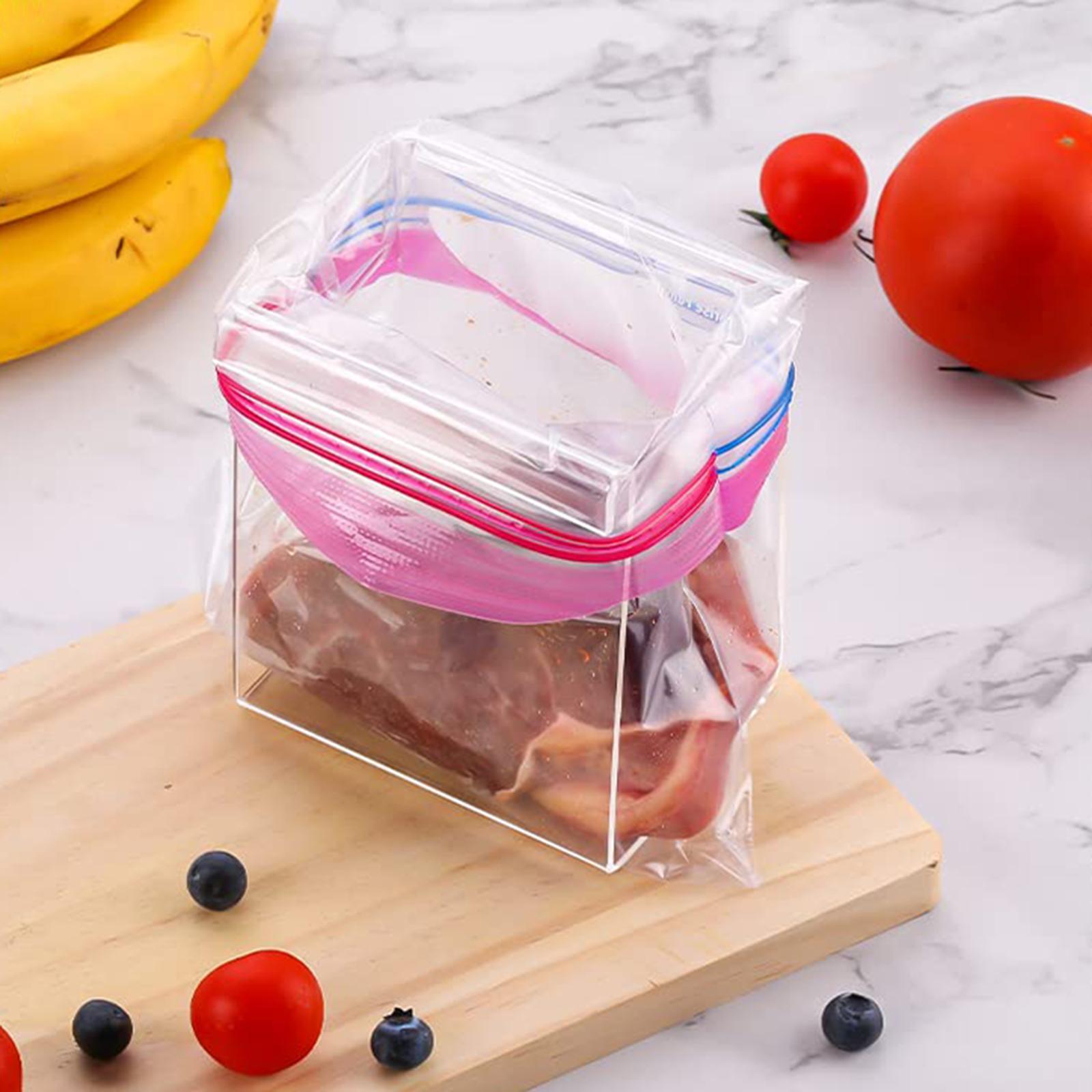 Sealable Bag Holder Food Meal Prep Organizer Portable Food Storage Bag Holder