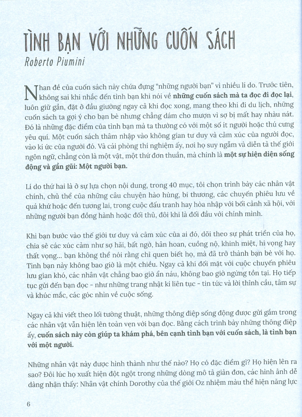 NHỮNG NGƯỜI BẠN TỪ TRANG SÁCH - Roberto Piumini - Trần Dương Hiệp dịch - Nhà xuất bản Kim Đồng.