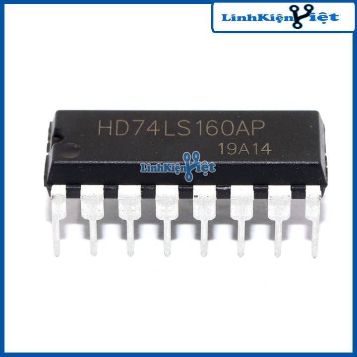 Chíp 74LS160 Decade Counter with Asynchronous Clear DIP16