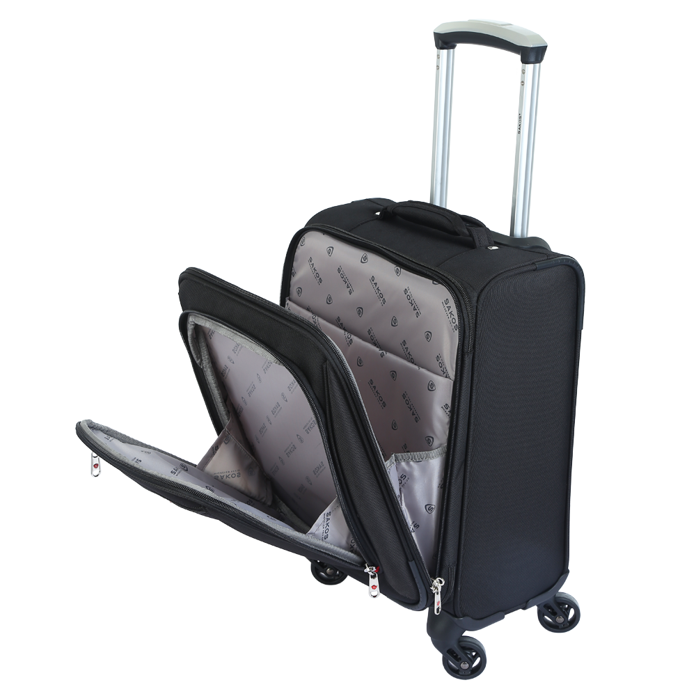 Vali Kéo Vải Du Lịch SAKOS WINNER 4, Có Ngăn Laptop - Size XXS / Xách Tay/Cabin) - Khóa TSA
