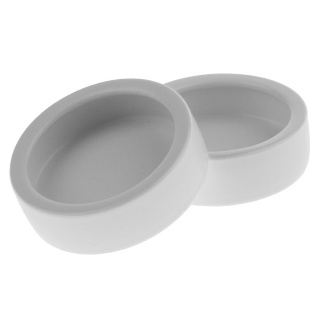 4Pcs Ceramic Reptile Feeding Worm Dish Food Water Bowl for Reptile