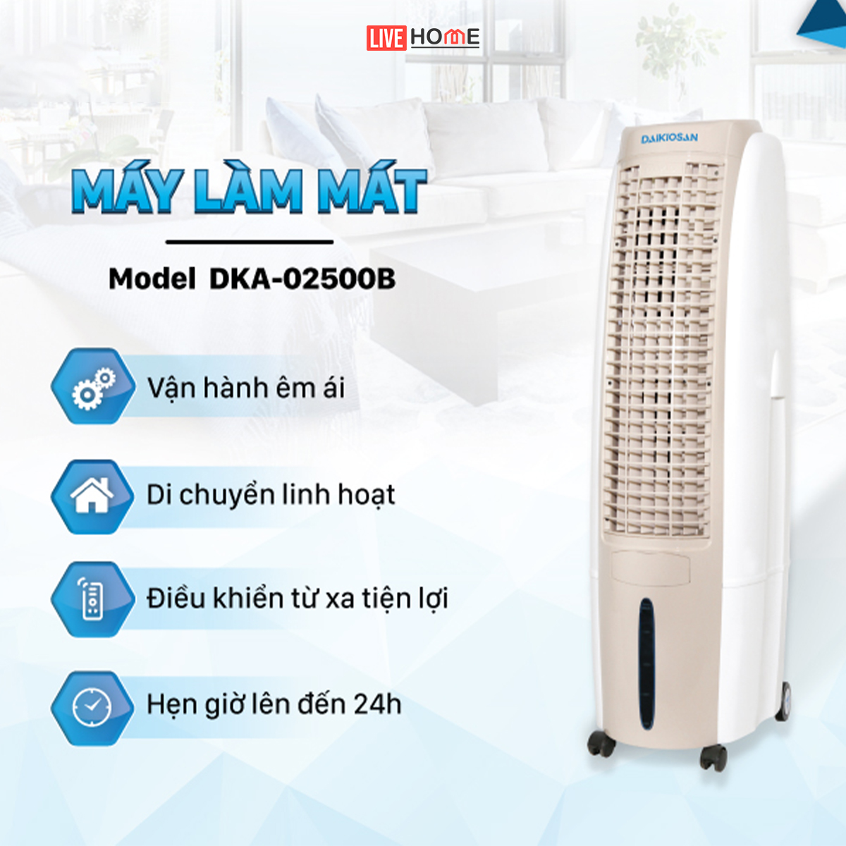 Máy làm mát Daikiosan DKA-02500B