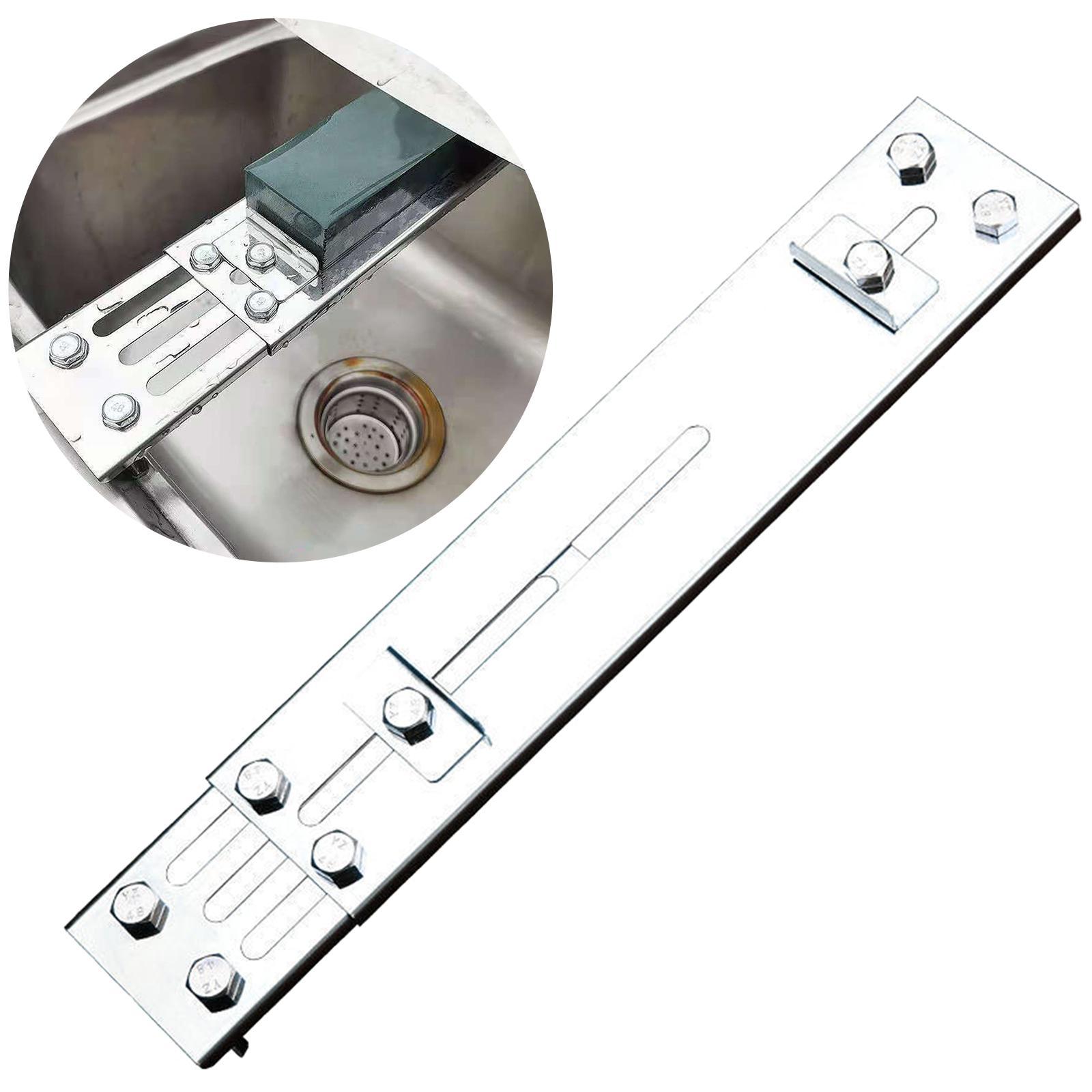 Sharpening Stone Holder Kitchen Sink Rack Adjustable for Household Tools