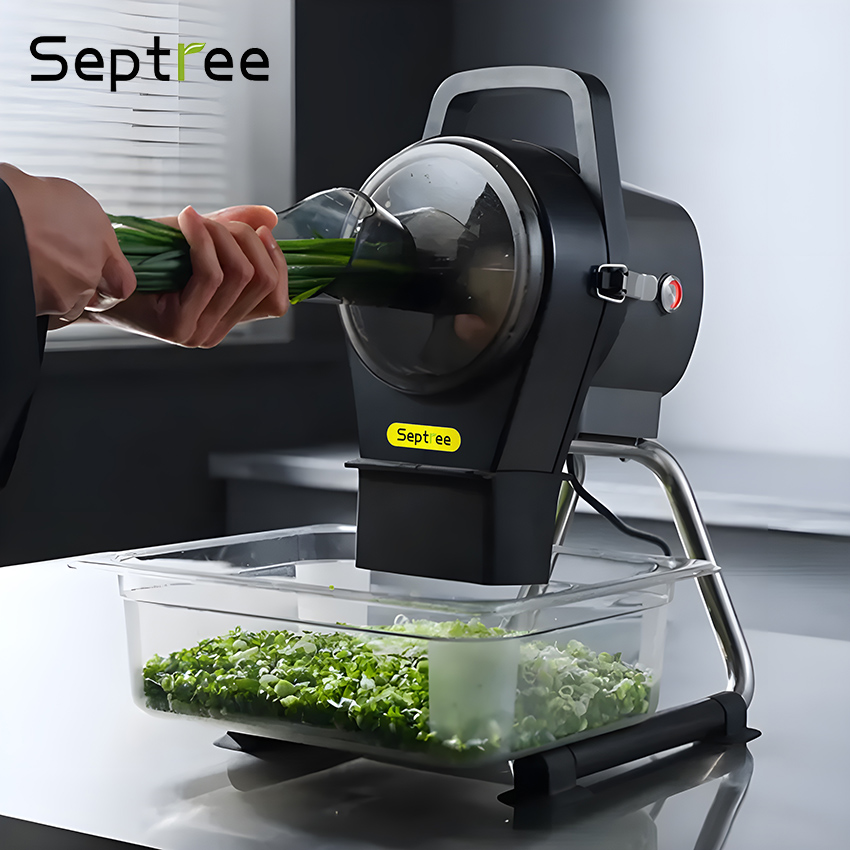 Máy thái lát, thái sợi hành lá, tỏi, ớt và rau củ quả dùng cho quán ăn, nhà hàng thương hiệu Mỹ cao cấp Septree GJ806 công suất 850W - Hàng nhập khẩu