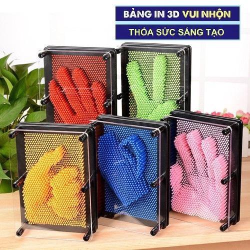 Bộ tạo hình 3D thông minh Pinart Montessori, đồ chơi Pinart 3D, khắc chữ, in dấu vân tay-Size 18cm