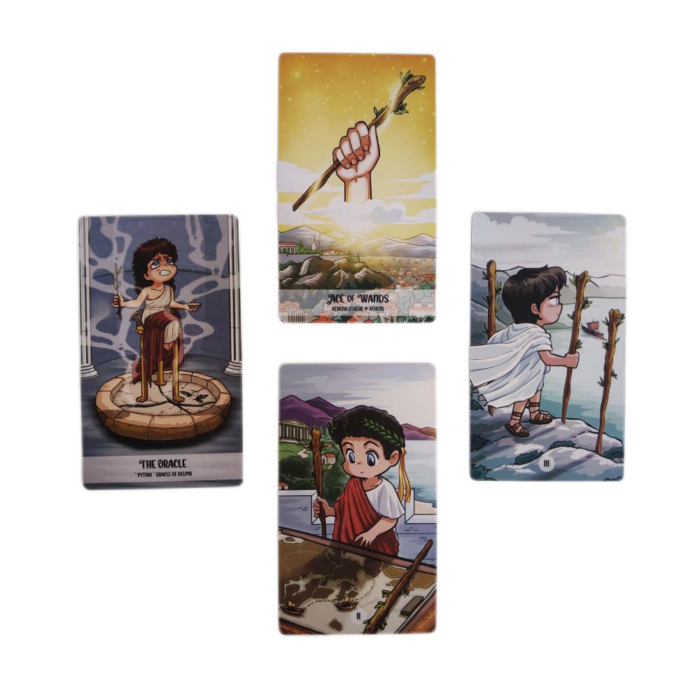 [Size Gốc] Bộ Bài Pythia Tarot 78 Lá Bài 7x12 Cm Tặng Đá Thanh Tẩy