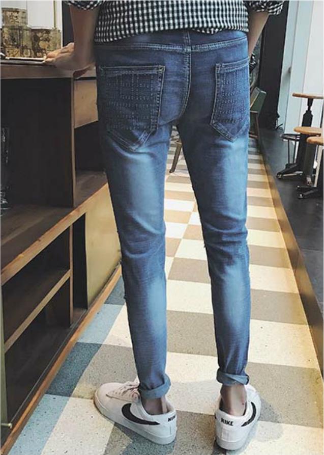 Quần jeans nam rách họa tiết Mã: ND1160