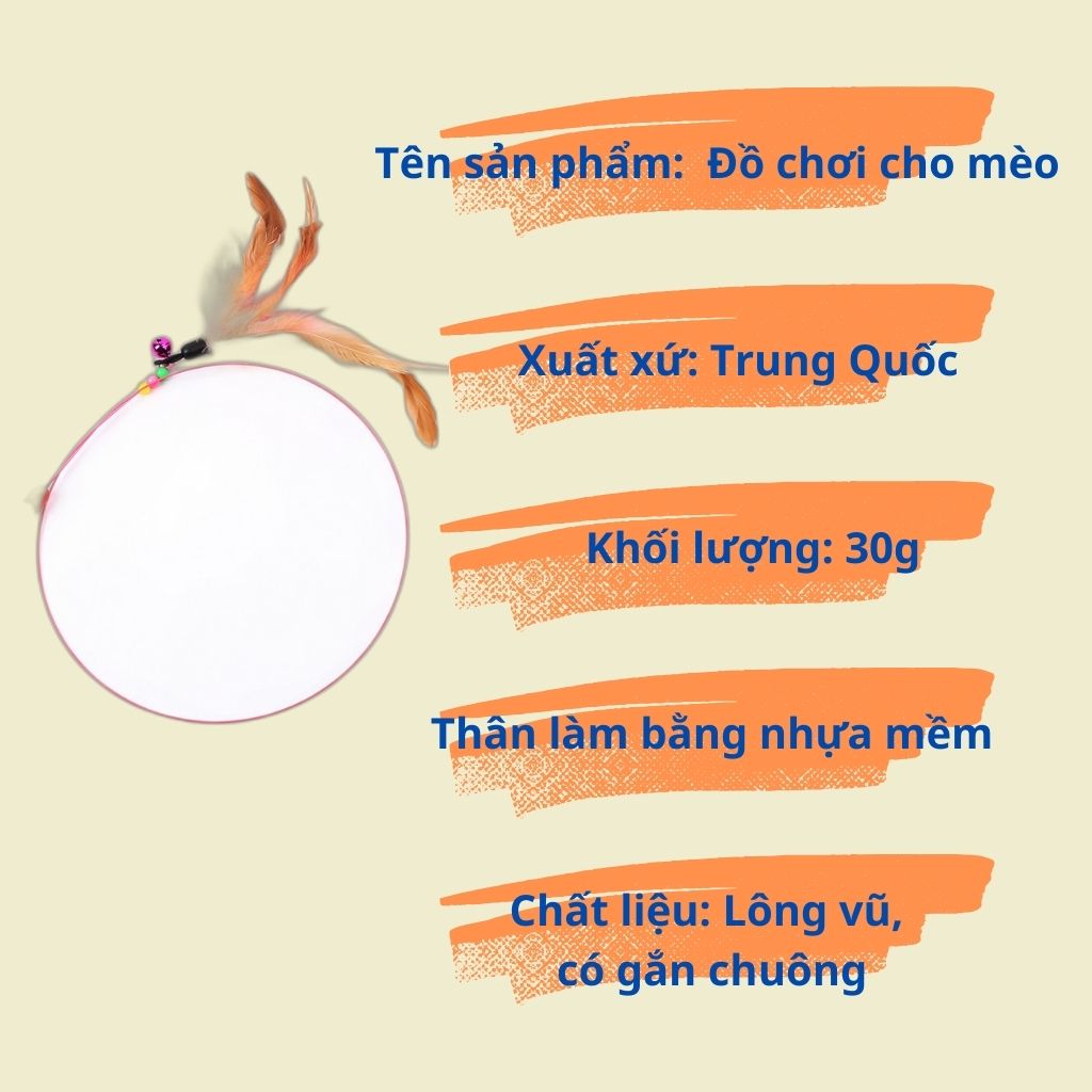 Cần cầu đồ chơi cho chó mèo, màu hồng xinh xắn