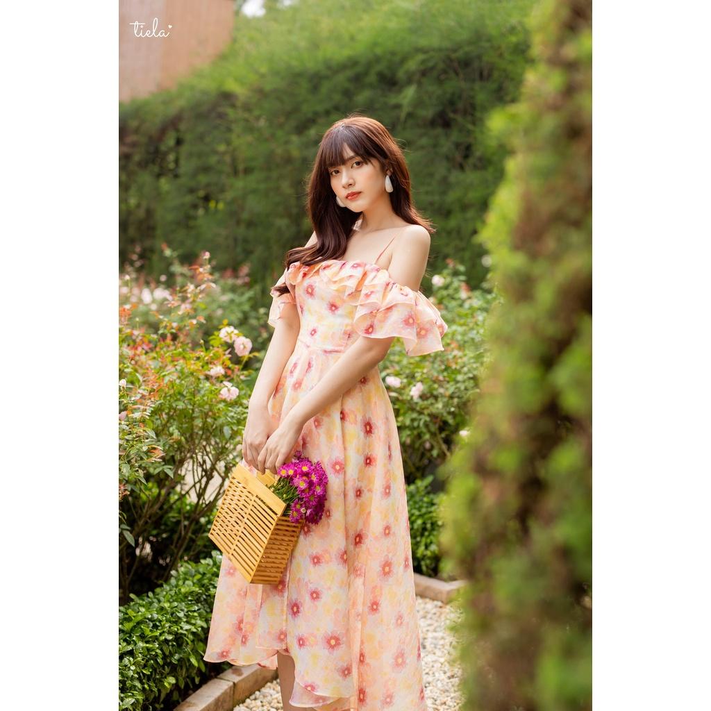 TIELA Đầm váy hoa tay bèo - Peaches Dress