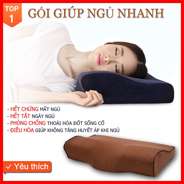 Gối ngủ hàng nội địa Nhật Bản, chống ngáy và chống mỏi vai gáy