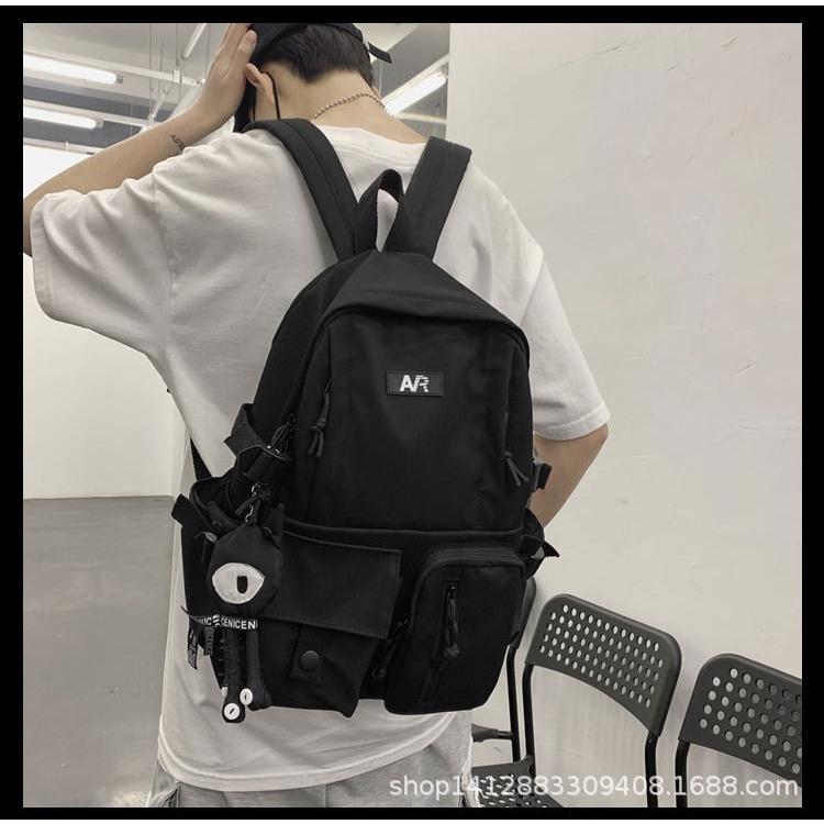 Balo nam nữ, Balo du lịch vải dù ulzzang đi học thời trang chống nước nhiều ngăn đựng laptop cao cấp Hàn Quốc ULZ0010