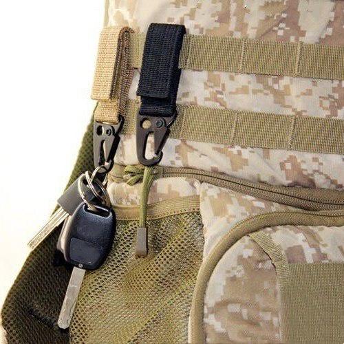 1PC Carabiner High Strength Nylon Key Hook MOLLE Webbing Buckle Hanging System Belt Buckle Hanging Camping Hiking Accessories