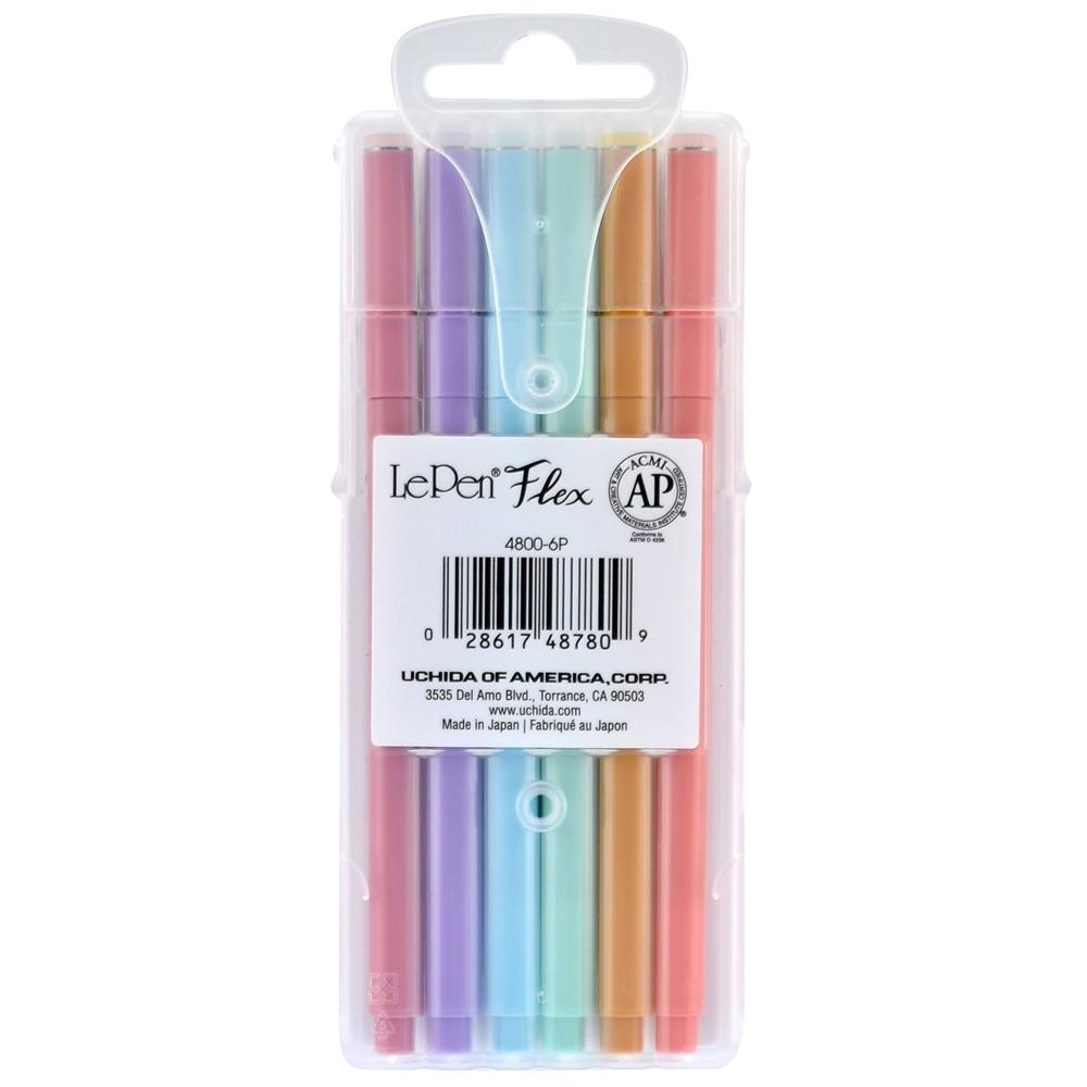 Bộ 6 Bút Lông Màu Pastel Marvy 4800