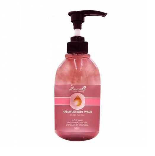 Sữa Tắm Thảo Dược Body Wash Hanayuki Chính Hãng Dưỡng Trắng Cấp Ẩm Sạch Mụn Cơ Thể 500g