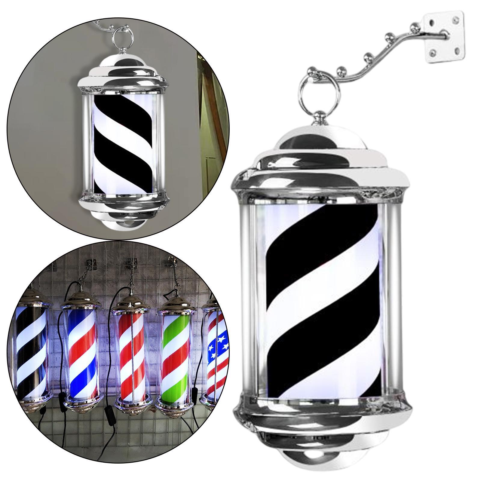 Rotating Barber Pole Light Hairdressing LED Stripes Outdoor