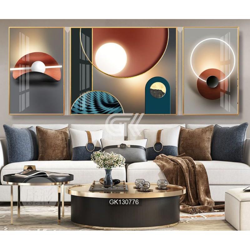 Tranh tráng gương tranh trừu tượng tranh treo phòng khách tranh treo phòng ngủ xu thế decor tương lai