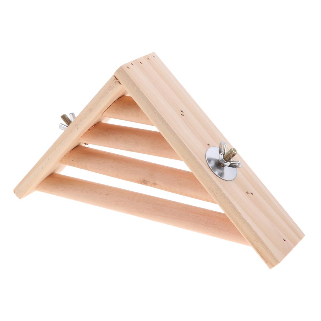 Pet Chinchilla Squirrel Parrot Toy Bird Perch Platform Stand Corner Cage Raw