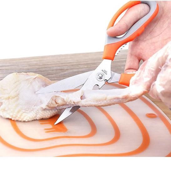 KÉO CẮT THỊTMIỄN PHÍ VẬN CHUYỂNKÉO CẮT GÀ MÀU CAM ĐA NĂNG DÙNG TRONG NHÀ BẾP TIỆN DỤNG