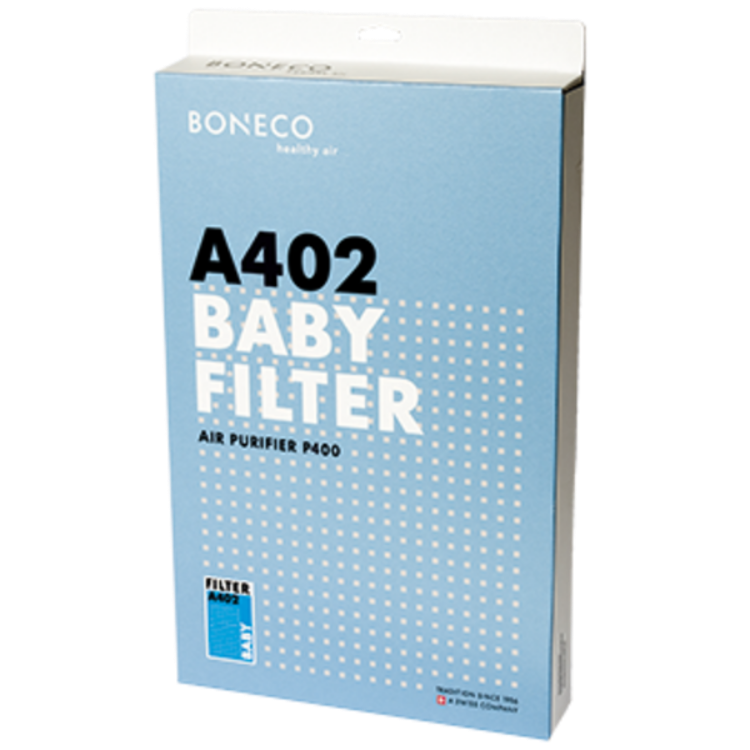 Bộ lọc không khí thay thế BONECO A402 chống vi khuẩn, virus, màng lọc Hepa, thích hợp cho gia đình có trẻ nhỏ, dùng cho máy lọc không khí BONECO P400- Hàng Chính Hãng
