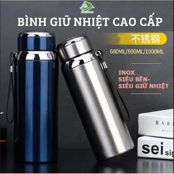 Bình Giữ Nhiệt Inox 304 Giữ Nhiệt Nóng Lạnh Inox 304 Không Gỉ An Toàn Tiện Lợi Dung Tích 800ml Cao