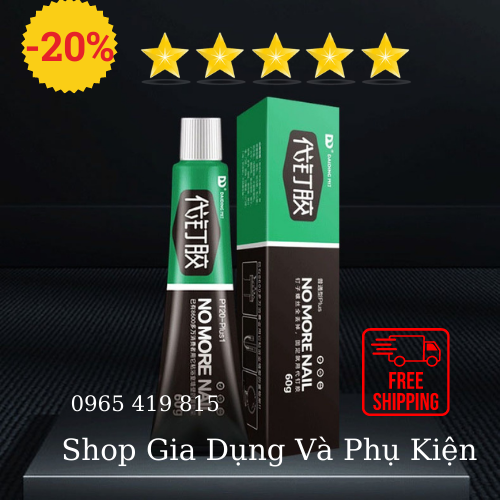 Keo dán trường treo đồ siêu chắc Keo xây dựng dán tường đa năng chống thấm nước No More Nail dán gỗ, gạch đá, thủy tinh, Keo siêu dính dán chắc như đóng đinh, keo cơ khí chuyên dùng dán các đồ vật thay thế đinh vít, keo dán đa năng