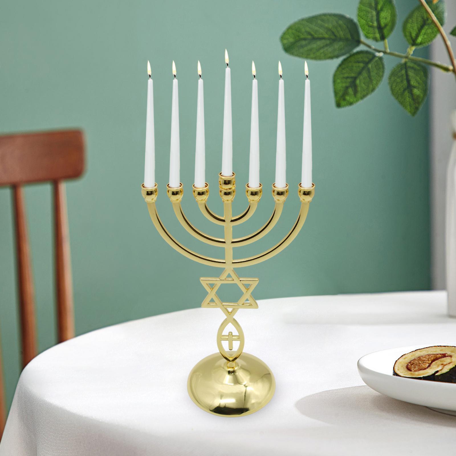 Catholic Candelabra Decoration Metal Candle Holder for Dinner Table 3-Candle