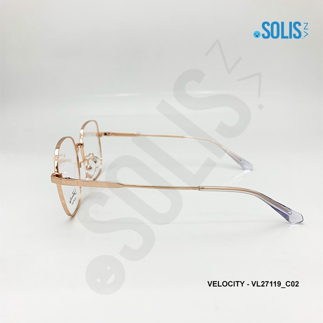 Gọng kính KL hiệu Velocity VL27119 - KÍNH KIM LOẠI VELOCITY VL27119 KÍCH THƯỚC 53-17-145