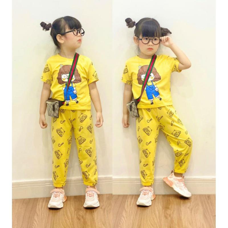 Bộ áo croptop quần dài siêu cưng - Đồ bộ trẻ em