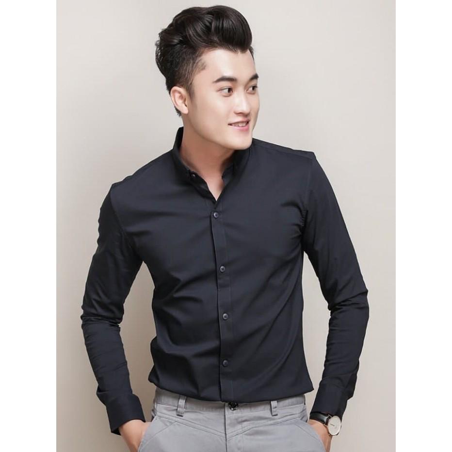 ÁO Sơ Mi Nam Dài Tay Trơn Đủ Màu Công Sở Chất Kate Mềm Mịn Hàng Việt Nam XUMON SHOP