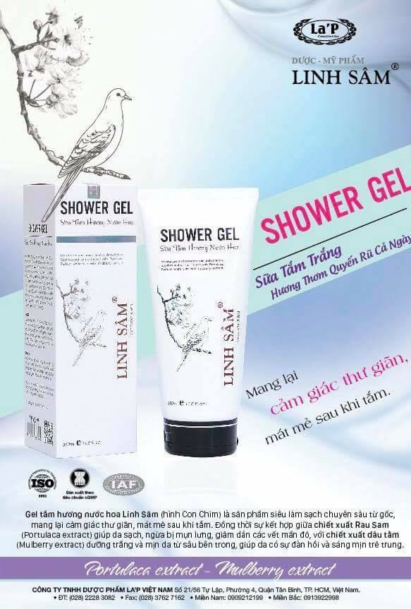 SHOWER GEL LINH SÂM - sữa tắm linh sâm