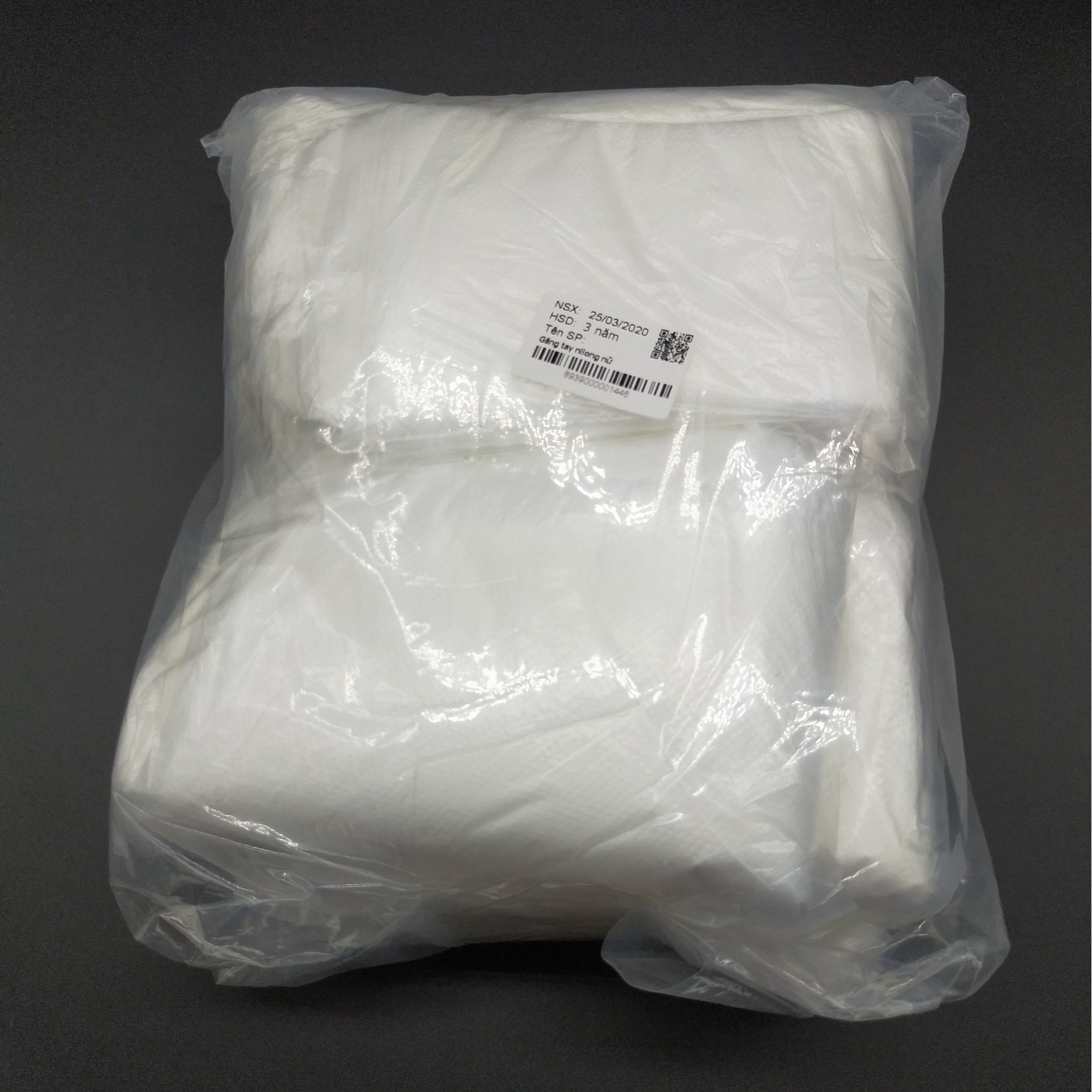 2KG BAO TAY NILON dùng 1 lần, có gai sần, chống trượt khi sử dụng.