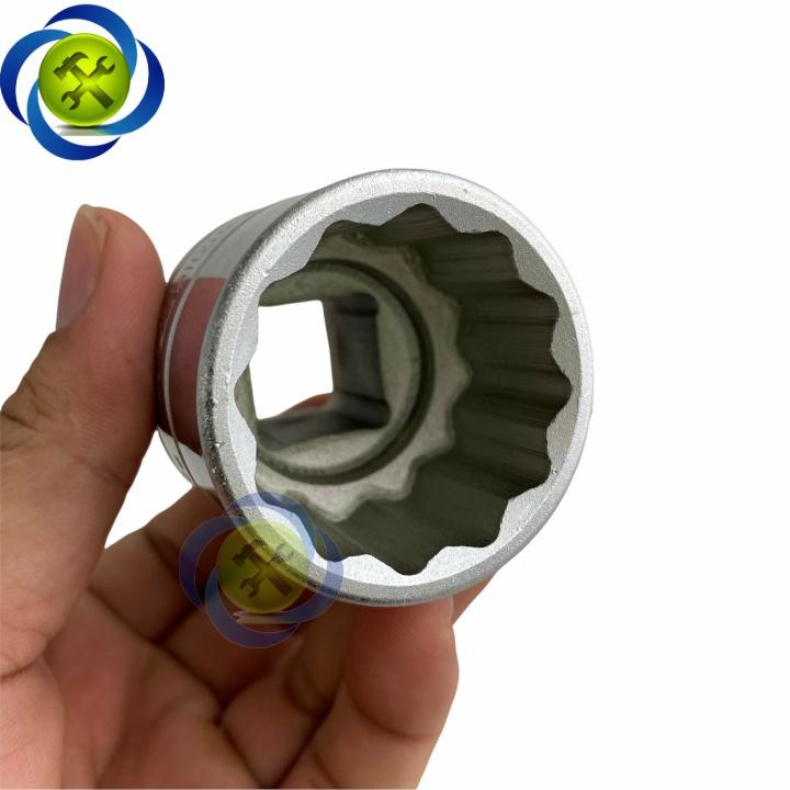 Tuýp 34mm loại 3/4 Kingtony 633034M ngắn 12 cạnh màu trắng